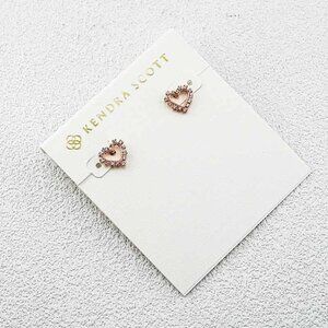 Kendra Scott Heart Stud Earrings